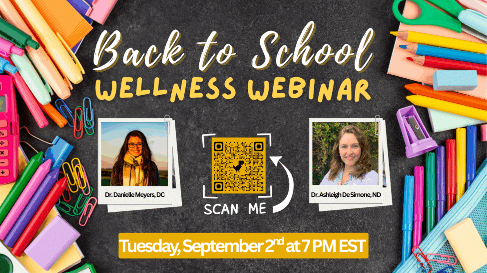 Back to School Wellness Webinar Preview with School Supplies
